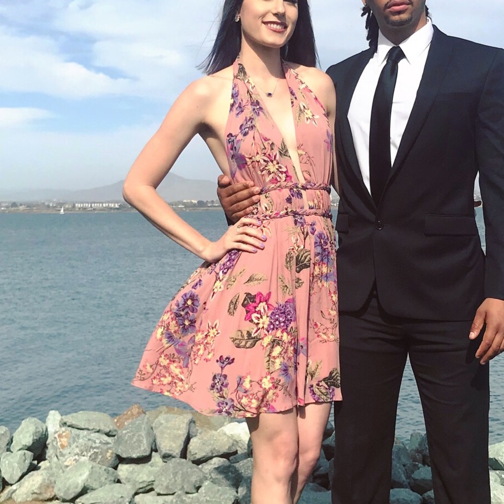 Halter Back-less Dress